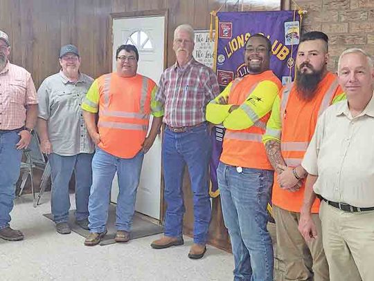 CHESTER LIONS HEAR TxDOT PRESENTATION