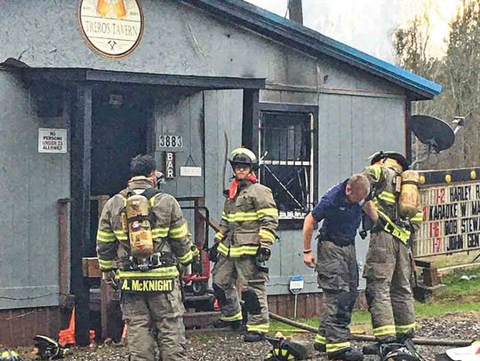 Fire damages tavern