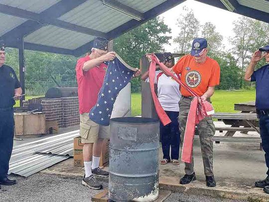 FLAG DISPOSAL CEREMONY HELD ON FLAG DAY