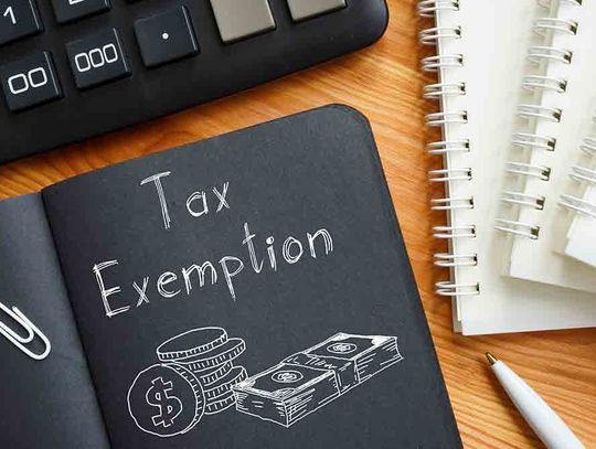 Information available for tax exemptions