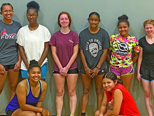 Lady Eagles getting in summer workout time