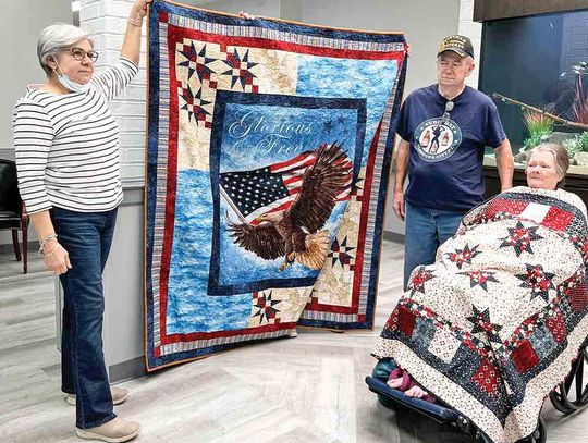 LOCAL VETERANS HONORED WITH QUILTS