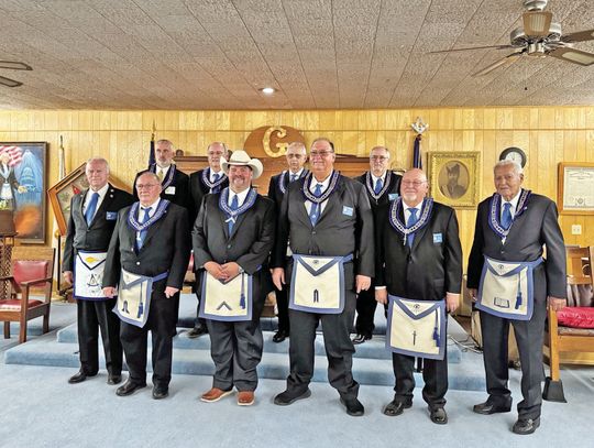 New officers Joe Werner Masonic Lodge 553 of Trinity had its annual Installation of officers on Saturday for 2024-2025