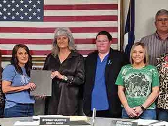 Polk County Commissioners present proclamations