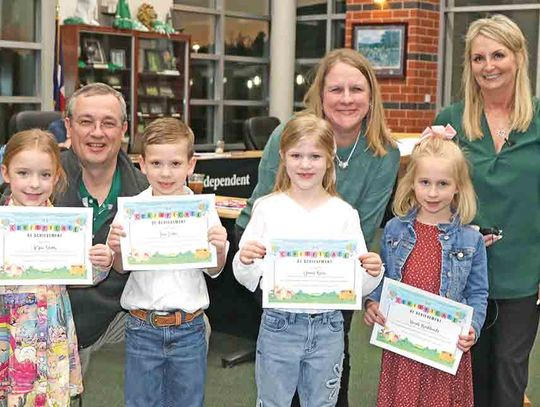 Pre-K, kindergarten students honored