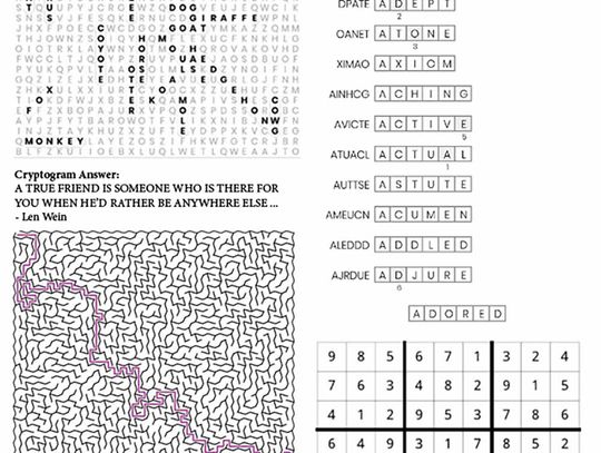 Puzzle Fun Answers for 6-15-23