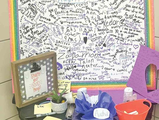 Students make memorial