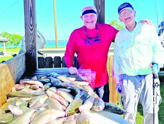 Summer fishing in Lake Livingston