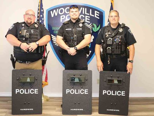 Woodville PD gains ballistic shields