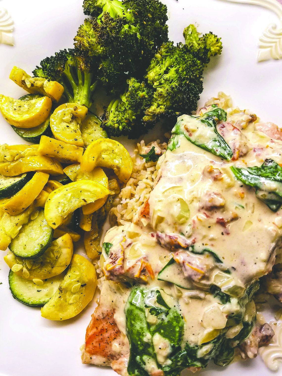 Creamy Garlic Butter Tuscan Salmon