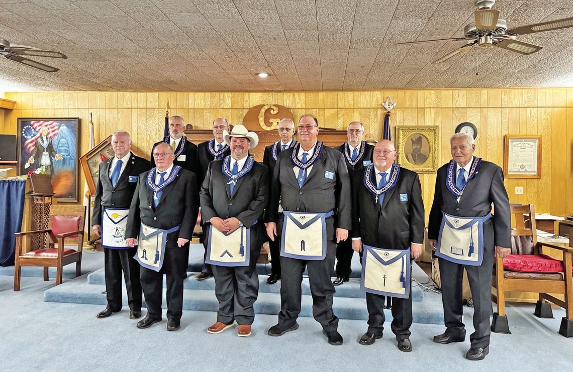 New officers Joe Werner Masonic Lodge 553 of Trinity had its annual Installation of officers on Saturday for 2024-2025