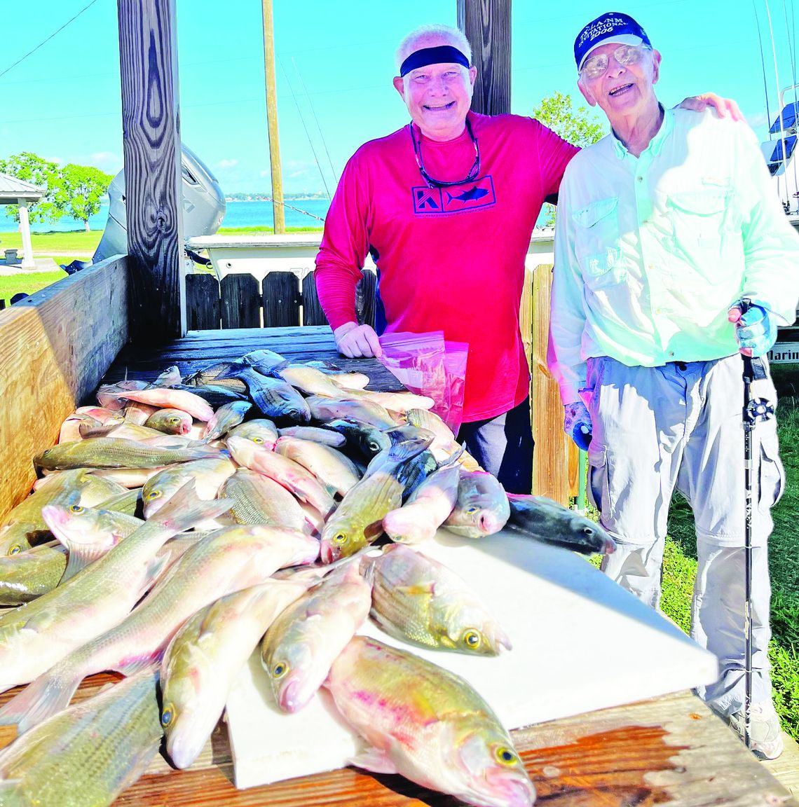 Summer fishing in Lake Livingston