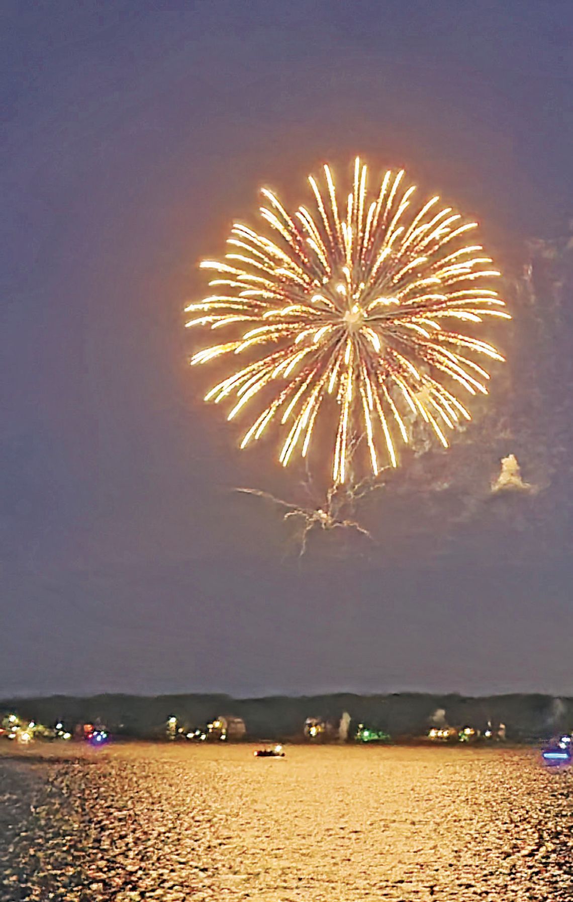 The bridge near Kickapoo Marina was packed to see Onalaska’s annual Fourth of July fireworks display