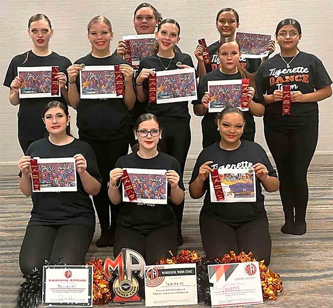 Tigerettes win awards at annual dance camp