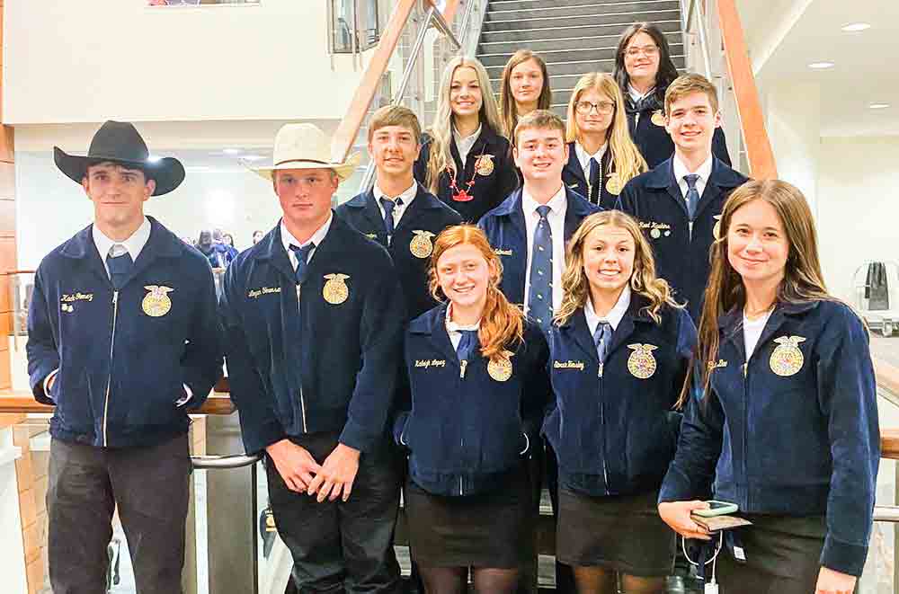 FFA students participated at the Area 9 Convention recently. COURTESY PHOTO