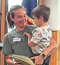 Colt Alvarado and his mother, Memory