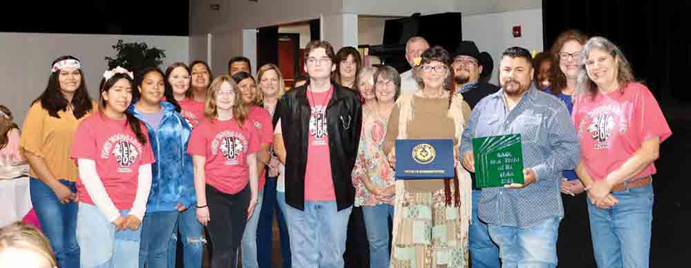 Members of the Piney Woods Lions Club at the Chamber banquet. The club was named “Non-Profit of the Year.” JAN WHITE | HCC