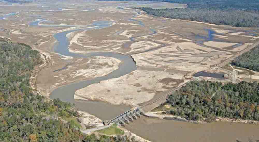 Steinhagen Lake Drawdown