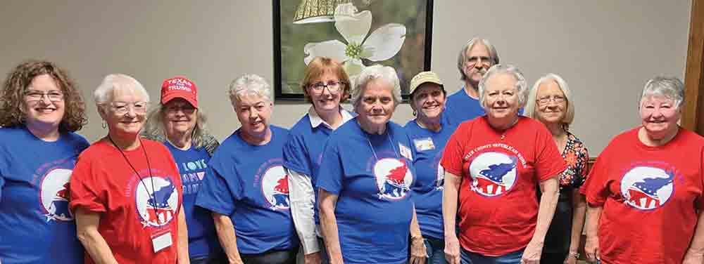 Members of the Tyler County Republican Women group Photo courtesy of Wilda Barton