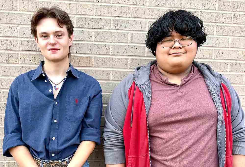 Kelvin Hernandez received the National Hispanic Recognition Award and Thomas Barton garnered the National Rural and Small Town Award. The two are Shepherd High School students. Courtesy photo