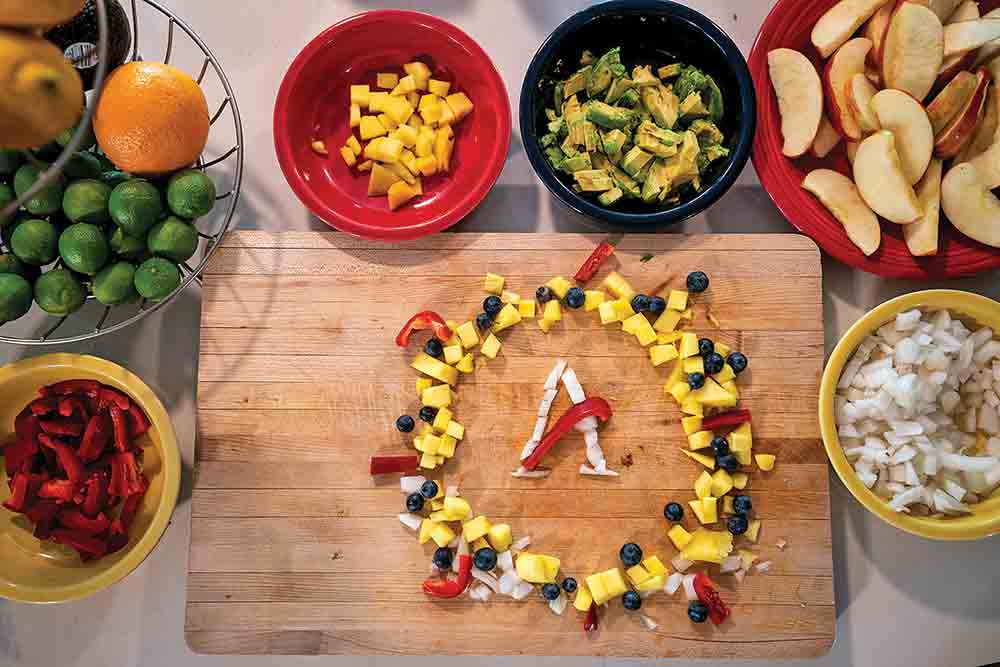  Making food at home allows you to take charge of your meals and the ingredients you use. Texas A&M AgriLife photo by Sam Craft