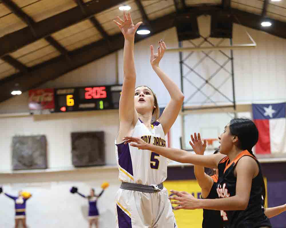 Blakeney Whitworth sinks a jumpshot against Goodrich. BECKI BYRD | TCB