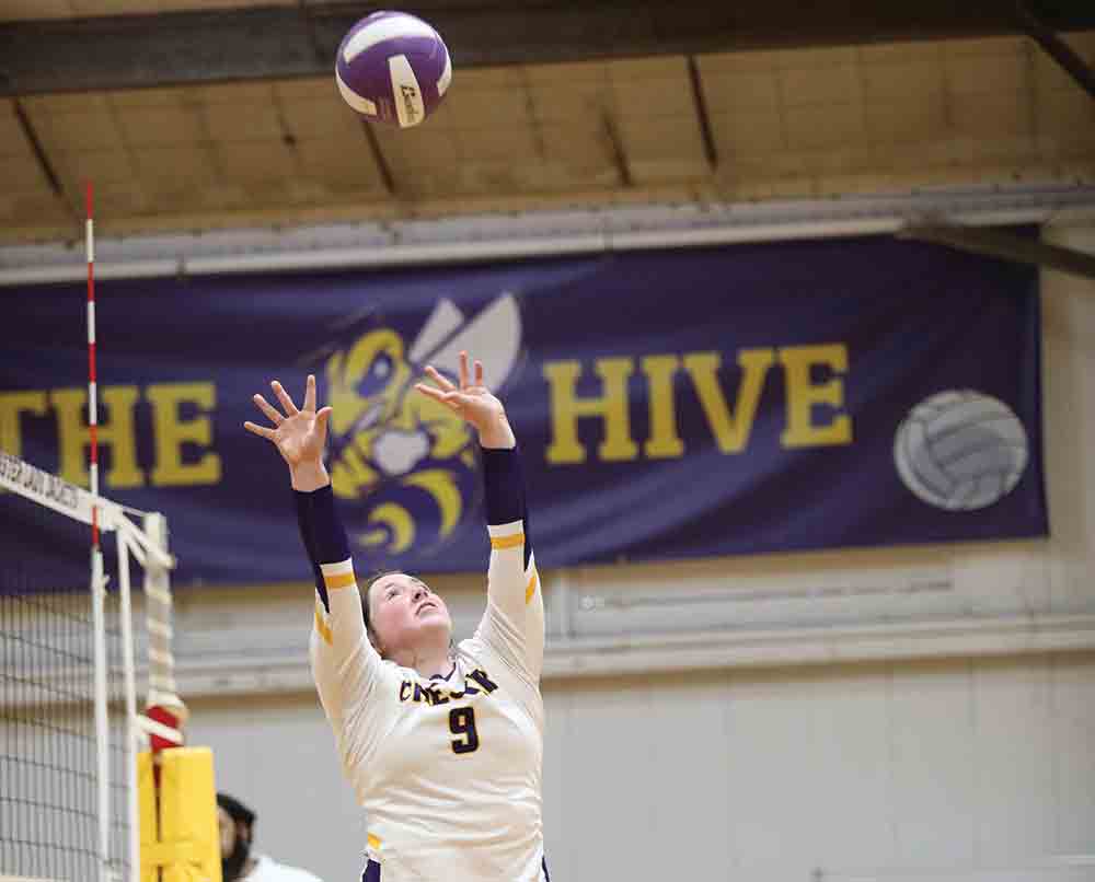 Junior Lady Jackets setter Emma Byrd led in assists, digs and aces in the Lady Jackets’ win against Diboll.  PHOTO BY BECKI BYRD