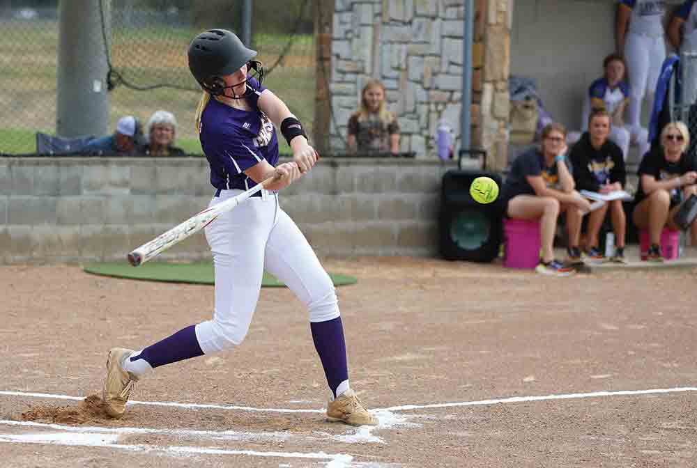 Freshman Allie Ogden makes a play from third against Corrigan. BECKI BYRD | TCB