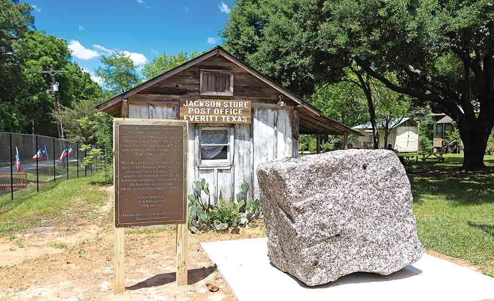 The Jackson Store from Everitt and the Sunset Granite Rock at Old Town Coldspring. Photos by Charles Ballard