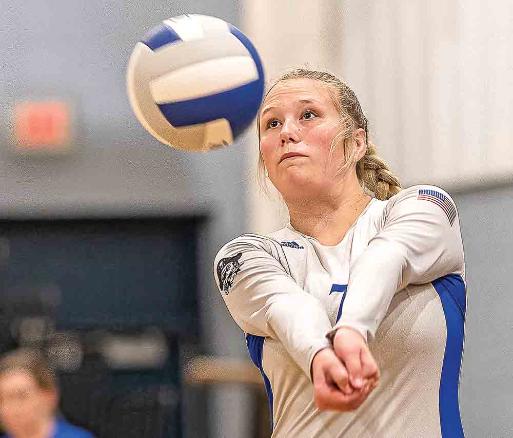 Callie Dean had a nice setup return during the game against the Lady Tigers.