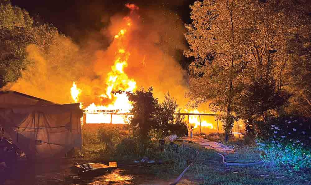 A home in the Lake L subdivision was a total loss after a fire. Courtesy photos