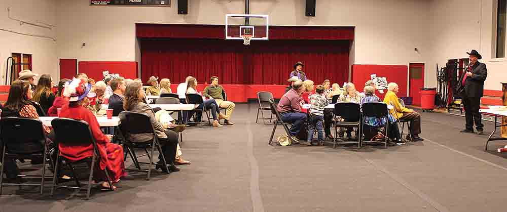 Neal Smith addresses the county members gathered at the GOP candidate forum in Centerville on Thursday. Courtesy photo