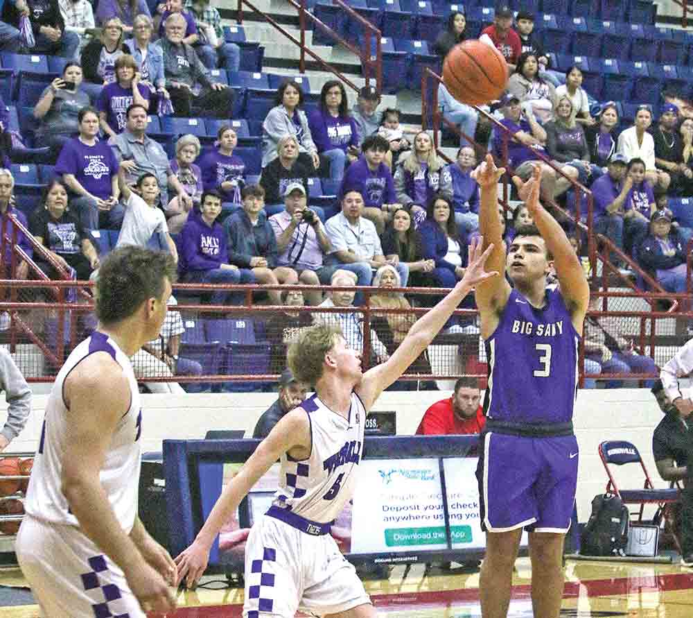 Nicholas Ortiz shoots for three.