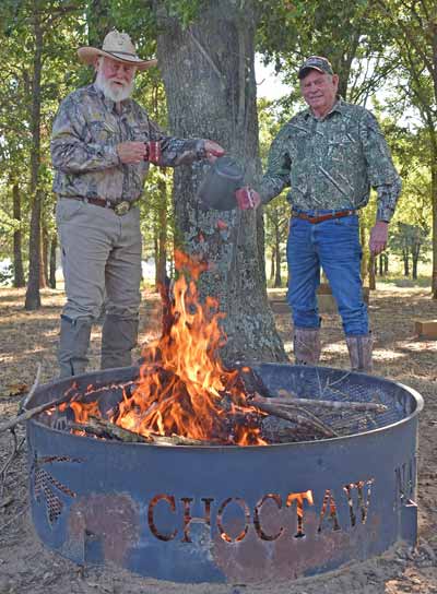 Luke (rt) and his good friend Larry Weishuhn are both in their mid seventies and still enjoying the great outdoors, maybe more now than ever! Photo by Luke Clayton