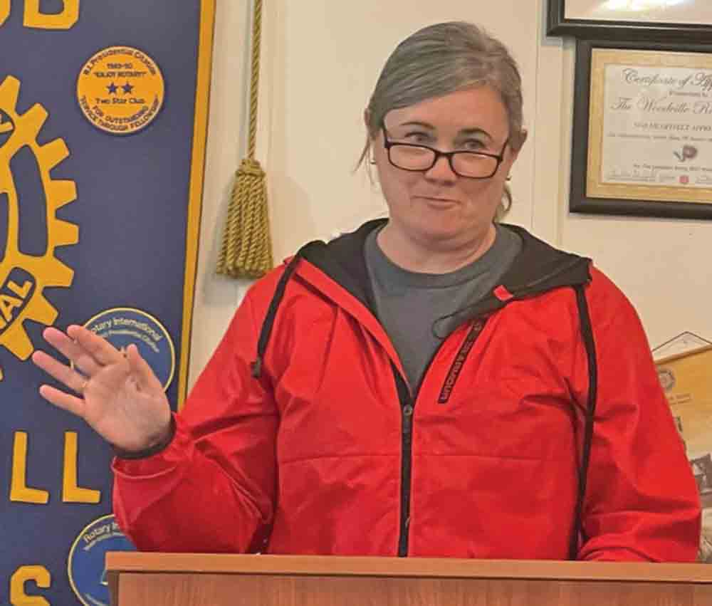 Emily Gazzaway spoke to Rotarians.  MOLLIE LA SALLE| TCB