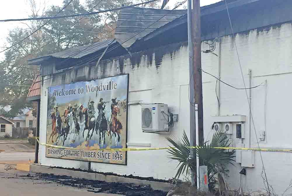 The west side of the Walling Signs building, where a fire broke out. CHRIS EDWARDS | TCB